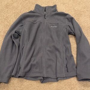 Columbia Charcoal Full-Zip Fleece Jacket